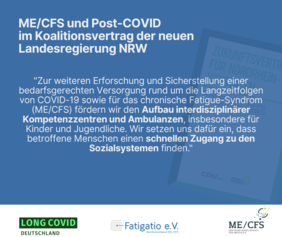 ME/CFS und Post COVID im Koalitionsvertrag NRW
