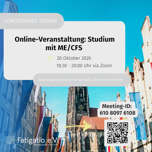 Online-Veranstaltung: Studium mit ME/CFS